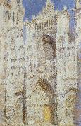 Claude Monet The sun of the main entrance of the Rouen Cathedral France oil painting reproduction